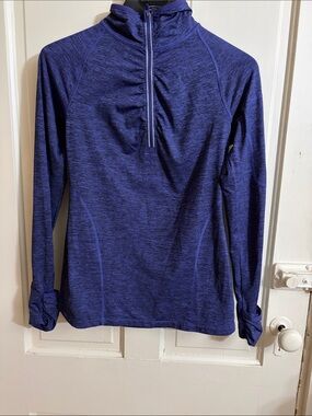 Kirkland Signature Women's Royal Blue Quarter-Zip Hoodie